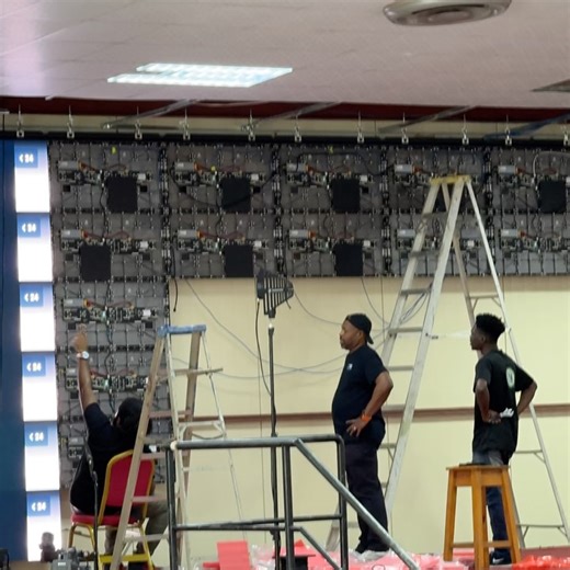 University of the Southern Caribbean on Instagram: "A defining moment unfolded in the USC Auditorium on Thursday, 22 January 2026, when Dr. Colwick Wilson, President of the University of the Southern Caribbean, carefully installed the final panel of the newly upgraded large-format LED backdrop screen, completing a transformation that has dramatically elevated the look, feel, and technical capacity of the space. The installation of this expansive LED display, now part of a total of four (4) scree