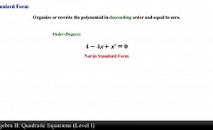 Quadratic Equations (1 of 3)