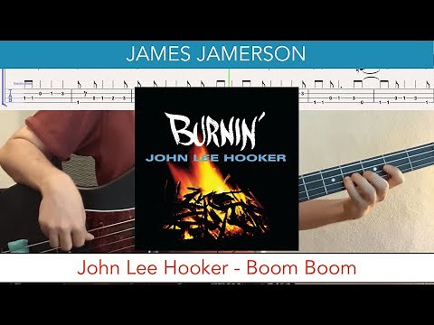 James Jamerson // John Lee Hooker - Boom Boom // bass playalong w/tabs (1962 - blues)