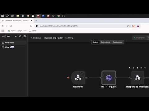 I Built an AI Student Info Finder with n8n | n8n Webhook Automation 2026