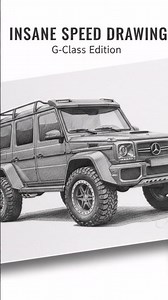 Insane Pencil Drawing of a Custom G-Class (Speed Art)