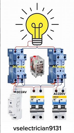 an automatic power source switching system (Dual Power Transfer Circuit) using relays.