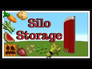 Minecraft Tutorial : New Silo Storage System (2018)