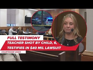 Teacher Abby Zwerner shot by child, 6, testifies in $40 MIL lawsuit | FULL TESTIMONY