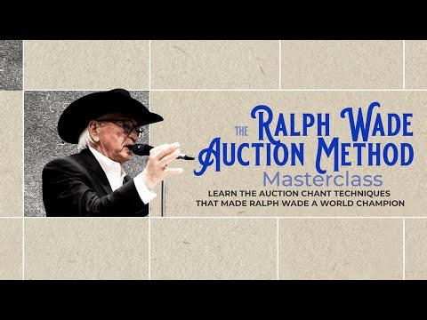 ralphwade.com Learn the Auctioneer Bid Call | Master Auctioneering with Ralph Wade