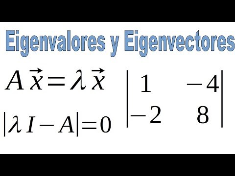 Eigenvalores y Eigenvectores de una Matriz