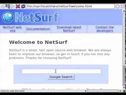 NetSurf 3.1 on the Playstation 2
