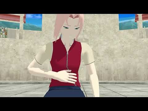 MMD belly punch || SAKURA VS INO