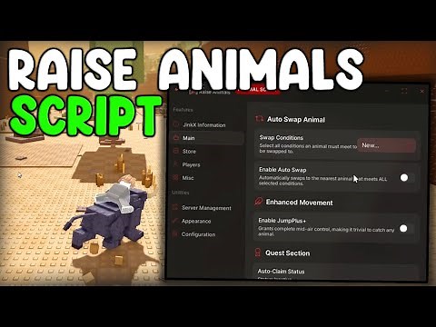 [🔥BEST] Raise Animals NEW Script Auto Farm Animals, Auto Buy Food And Feed - Roblox 2025