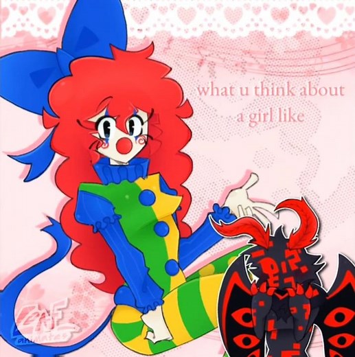 🤡🌈 — what u think about a girl like me ~ || #QRMOE || a regect animation meme ||