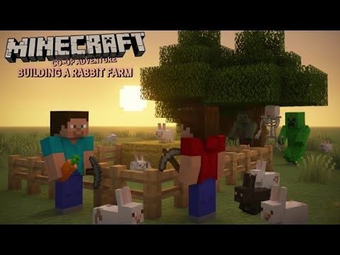 Building a Rabbit Farm | Minecraft Co-op Adventure