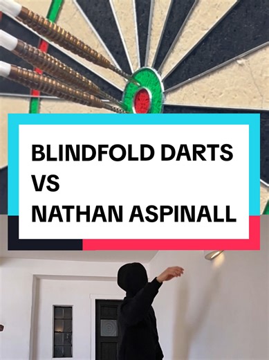 Blindfold Darts Challenge with Nathan Aspinall