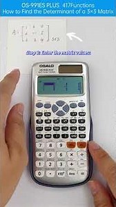 How to Calculate 3×3 Matrix on OSALO OS-991ES PLUS Scientific Calculator
