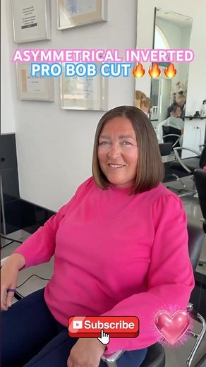 ASYMMETRICAL INVERTED BOB HAIRCUT: Complete Tutorial Linked Below! 🤩🤩🤩