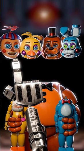 FNaF 2 Movie Head Puzzle Challenge 😂🤣 FNaF Song #fnaf #memes #shorts