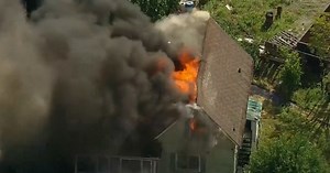 Fire rips through house in Calumet Park