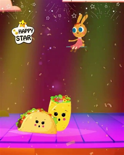 Food Fun Party! Happy Dance Animation #shorts