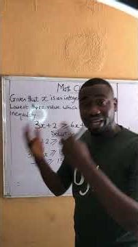 Inequalities made easy watch !#mathes #fypp