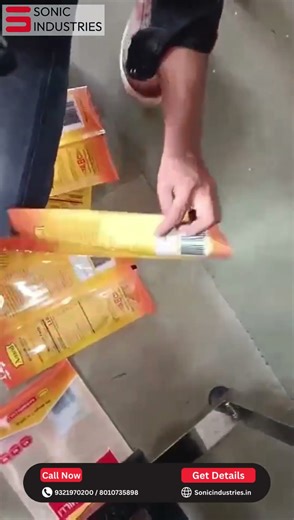 Sonic Industries Automatic Batch Coding Printer MRP & Expiry Date Printing on Pouches & Bottle Caps