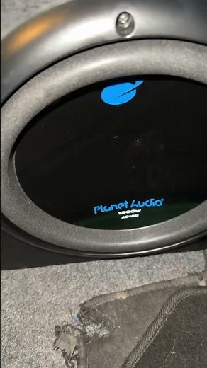 Planet Audio AC10D 10” Subwoofer with a custom box and Boss Audio amp #audio #planetaudio #bossaudio