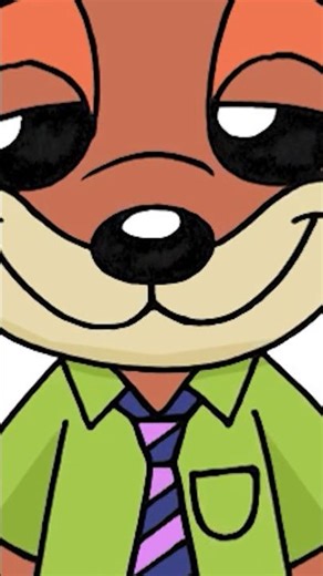 Drawing Nick Wilde Zootopia #shorts