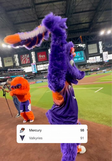 Celebrating the Phoenix Mercury at D-backs Game