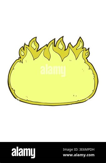 changing color animation of cartoon fire border Stock Video Footage - Alamy