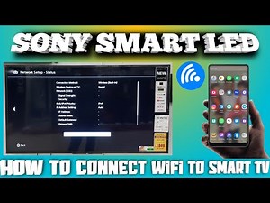 Sony Bravia TV:How to connect wifi network connection