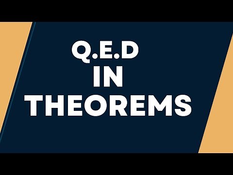 Q.E.D in Math's theorems Full Form || Definition