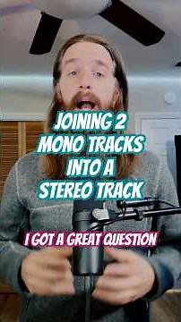 How to combine 2 mono tracks into 1 stereo track in Logic Pro #musicproducer #logicprox