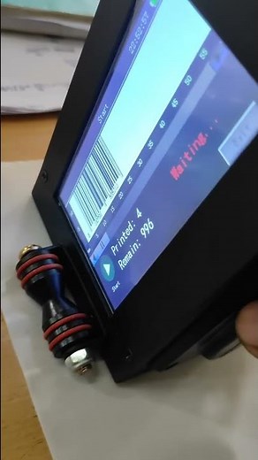 Barcode printing using handheld inkjet printer