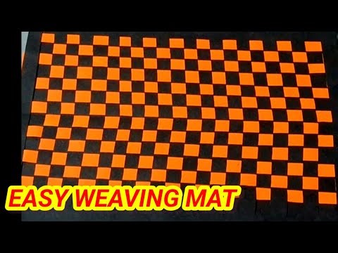 "Make This Beautiful Paper Mat in Minutes! 🧡 Super Easy Weaving for Beginners"