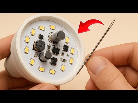 Fix All Your Dead LED Bulbs with Just a Needle! Simple but Genius Trick"