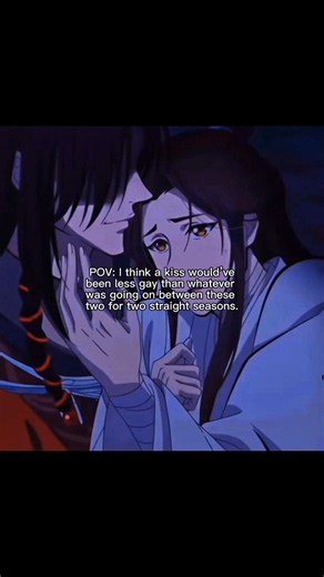 the way xie lian was touching his neck 😏🥀 #huacheng #donghua #hualian #tgcf #edit