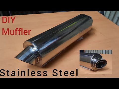 Homemade Motorcycle Exhaust Muffler | Stainless Steel