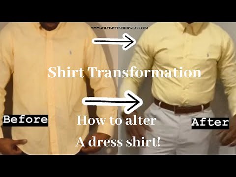 How to alter a dress shirt | 4 SUPER EASY STEPS | DIY | Alterations