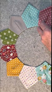 Magic Charm Pack flower! #MaymaySewedIt #CharmPackFlower #FabricCrafts #envelopepillowcase