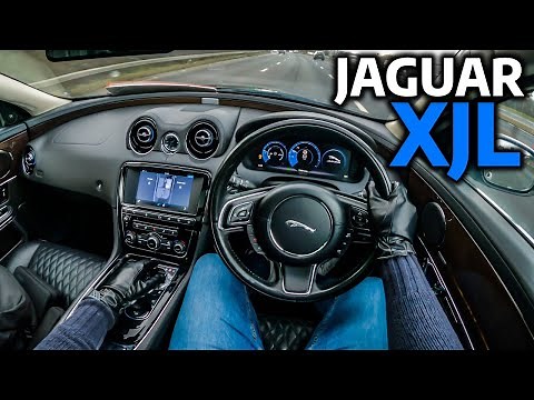 JAGUAR XJ LWB AUTOBIOGRAPHY - POV TEST DRIVE & REVIEW (UK)
