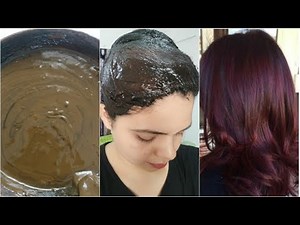 How to make henna [mehendi] paste at Home and apply on hair...