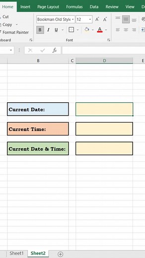Current data and time in Excel 3 ways. #payrollexceltemplate #exceltricks #exceltips #Excel #excellence