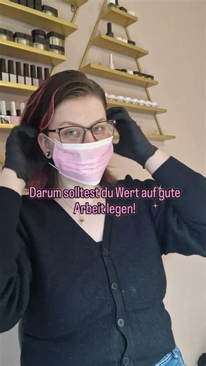 1️⃣ Schutz vor Infektionen, Pilzen, etc.2️⃣Sorgfältige Arbeit3️⃣ Schöne, gepflegte Nägel.