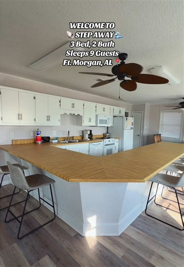 Welcome to Step Away 🌊🏡✨ A bright Gulf-view beach house with easy beach access, a breezy covered deck, and plenty of space to spread out. Book your stay today by visiting www.GulfRentals.com/Rentals/Step-Away or give us a call at 1-800-678-2306 🐚 #fyp #travel #beach #gulfshores #luxuryhomes