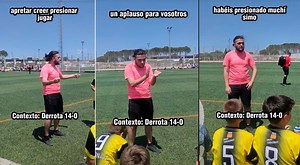 Entrenador de fútbol felicita a su equipo tras perder 14-0 y es viral: “Jugaron increíble todos”