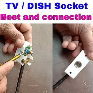 6.7K views · 237 reactions | Dish socket and TV socket connection and best #TVScoket #Dishsocket | Electric Work Center | Facebook
