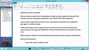 针对即席工作负荷进行优化 - SQL Server 配置参数