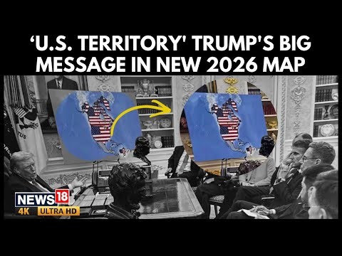Donald Trump Claims Canada, Venezuela And Greenland As US Territory In AI Map Post | 4K | N18G