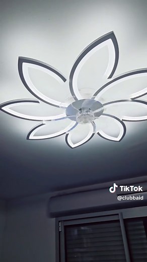 Ventilateur Plafond Silencieux avec Lumière LED & Télécommande