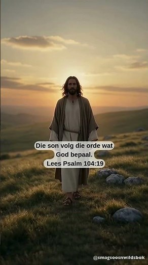 Die son volg die orde wat God bepaal. #motivation #jesus #bybelvers