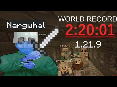Minecraft Speedrun (WORLD RECORD) Random Seed Any% Glitchless 1.21.9, Overword.