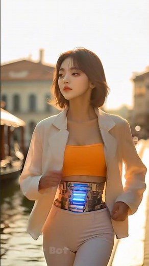 Running in Venice | Elegant Korean Girl in a Romantic City